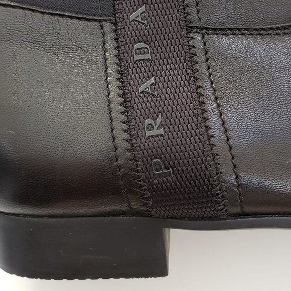 Prada Leather Over the Knee Boots - US Size 7M - Picture 5 of 9
